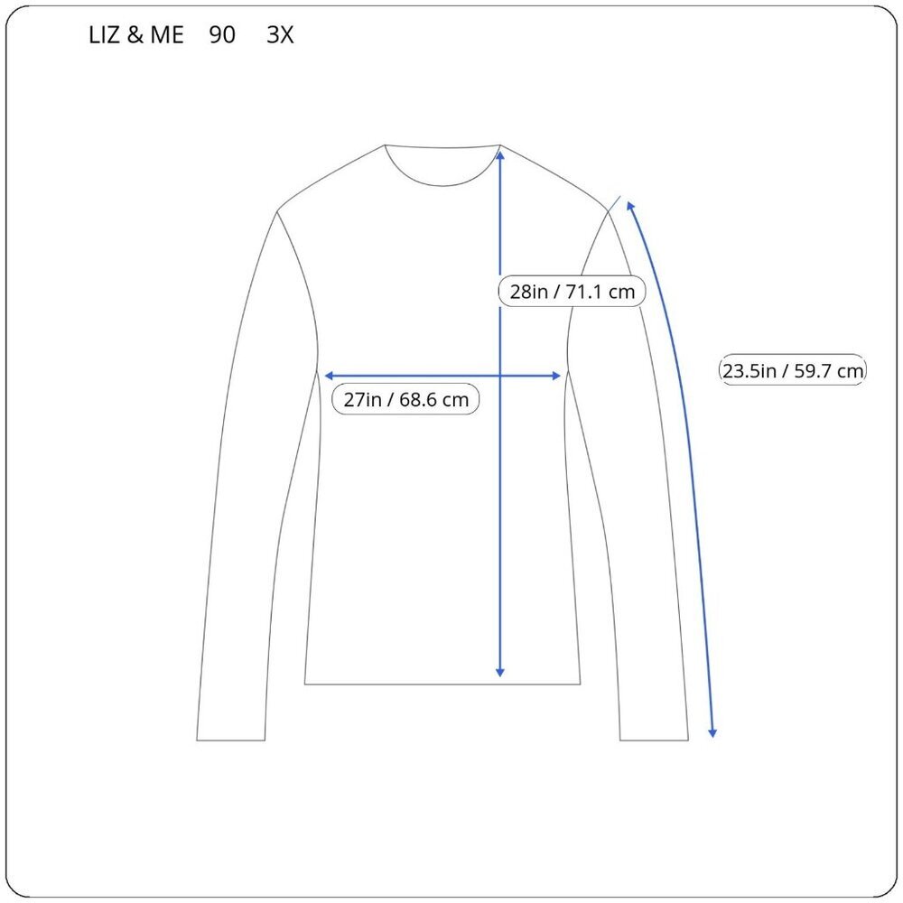 Liz & Me Women's 3X Plus Purple Red Knit Geometric Blouse Rhinestone GEO198E - Picture 2 of 8